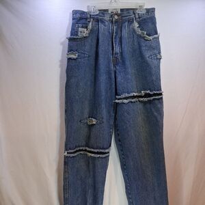 Vintage USSX Distressed Blue Denim Jeans